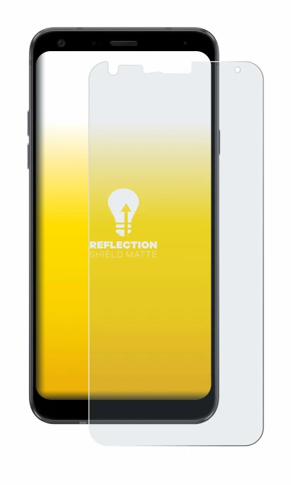 Image of the device LG Q7 with a wide variety of screen protectors.