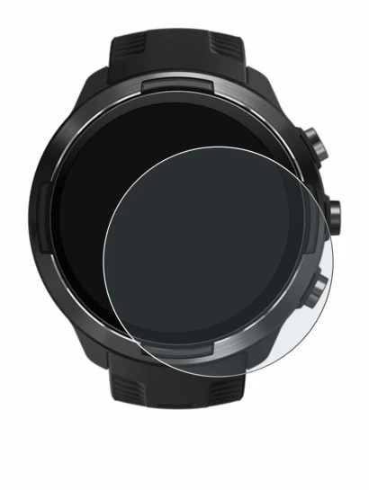 Image of the device Suunto 9 with a wide variety of screen protectors.