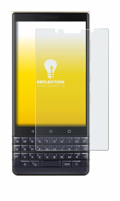 Image of the device BlackBerry Key2 LE with a wide variety of screen protectors.