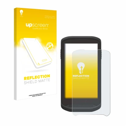 Front side of a product packaging with the brand logo upscreen. Next to it is the device Zebra TC25 shown with the correspondi