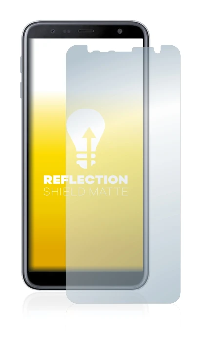 Image of the device Samsung Galaxy J6 Plus with a wide variety of screen protectors.