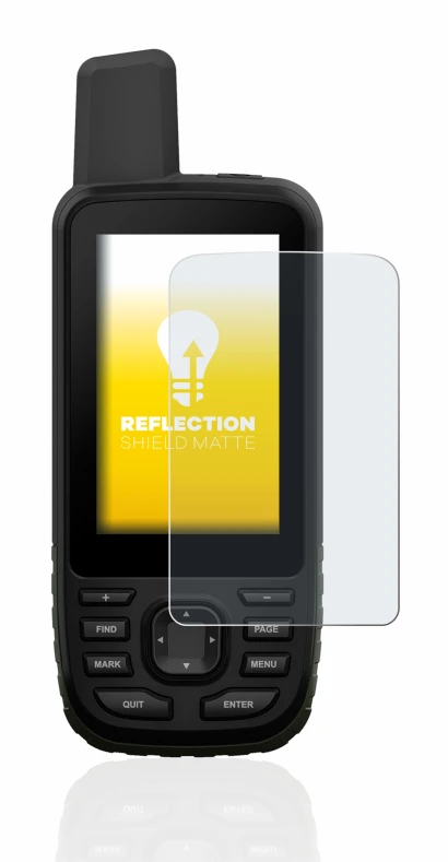 Image of the device Garmin GPSMAP 66s with a wide variety of screen protectors.