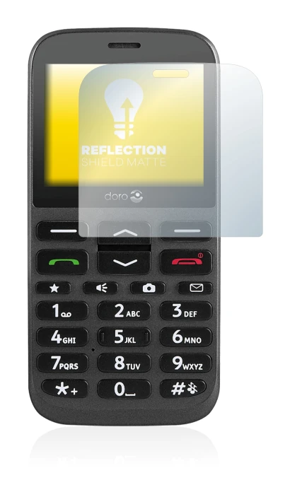 Image of the device Doro 1370 with a wide variety of screen protectors.