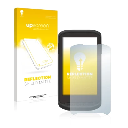 Front side of a product packaging with the brand logo upscreen. Next to it is the device Zebra TC20 Touch shown with the corre