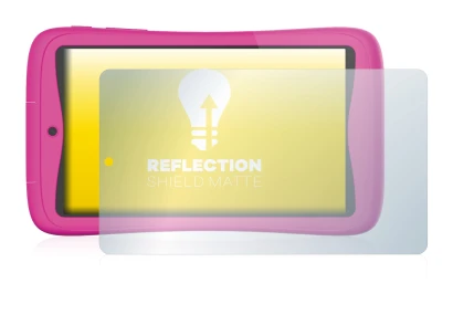 Image of the device Kurio Connect 7" with a wide variety of screen protectors.