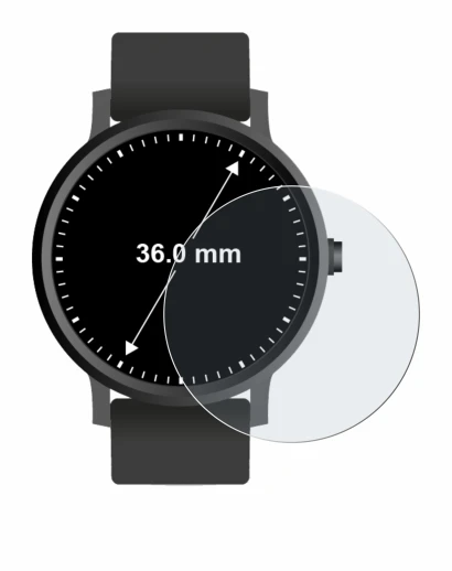 Image of the device Circular Displays (ø: 36 mm) with a wide variety of screen protectors.