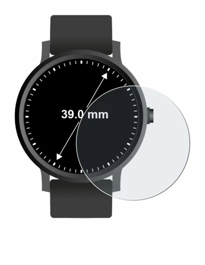 Image of the device Circular Displays (ø: 39 mm) with a wide variety of screen protectors.