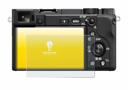 Image of the device Sony Alpha 6400 with a wide variety of screen protectors.