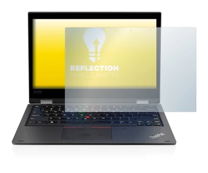 Image of the device Lenovo ThinkPad L390 Yoga with a wide variety of screen protectors.