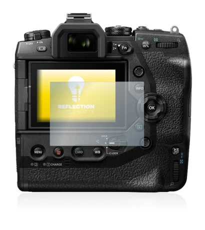 Image of the device Olympus OM-D E-M1X with a wide variety of screen protectors.