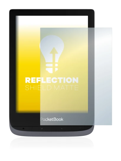 Image of the device PocketBook Touch HD 3 with a wide variety of screen protectors.