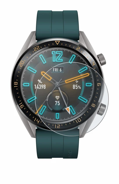 Image of the device Huawei Watch GT Active with a wide variety of screen protectors.