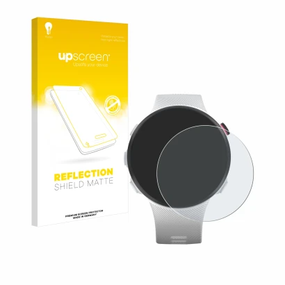 Front side of a product packaging with the brand logo upscreen. Next to it is the device Garmin Forerunner 45S shown with the 