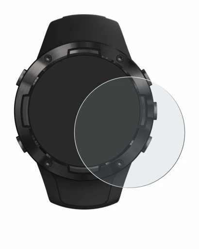 Image of the device Suunto 5 with a wide variety of screen protectors.
