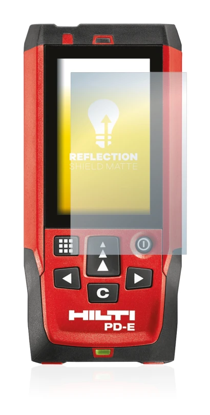 Image of the device Hilti PD-E with a wide variety of screen protectors.