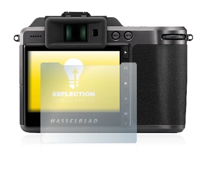 Image of the device Hasselblad X1D II 50C with a wide variety of screen protectors.