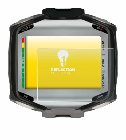 Image of the device Mares Quad with a wide variety of screen protectors.
