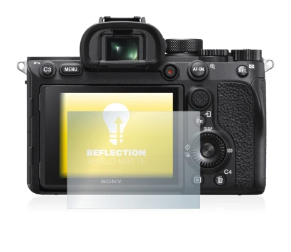 Image of the device Sony Alpha 7R IV with a wide variety of screen protectors.