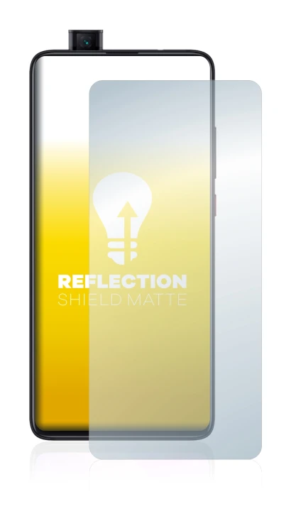 Image of the device Xiaomi Mi 9T Pro with a wide variety of screen protectors.