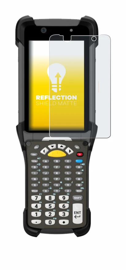 Image of the device Zebra MC9300 with a wide variety of screen protectors.