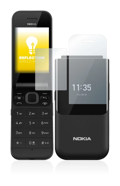 Image of the device Nokia 2720 Flip with a wide variety of screen protectors.