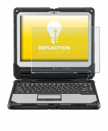 Image of the device Panasonic Toughbook CF-33 with a wide variety of screen protectors.