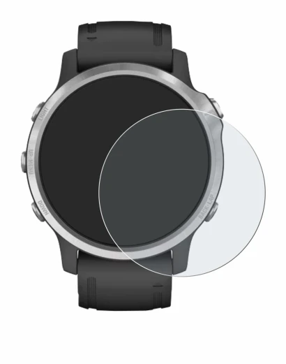 Image of the device Garmin Fenix 6S with a wide variety of screen protectors.