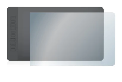 Image of the device Gaomon PD1560 with a wide variety of screen protectors.