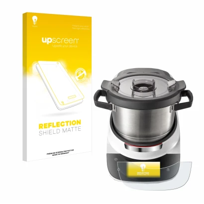 Front side of a product packaging with the brand logo upscreen. Next to it is the device Bosch Cookit shown with the correspon