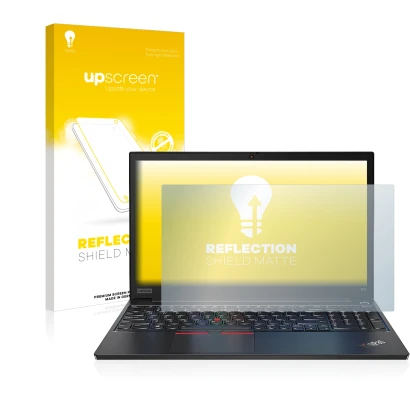 Front side of a product packaging with the brand logo upscreen. Next to it is the device Lenovo ThinkPad E14 Gen 2 shown with 