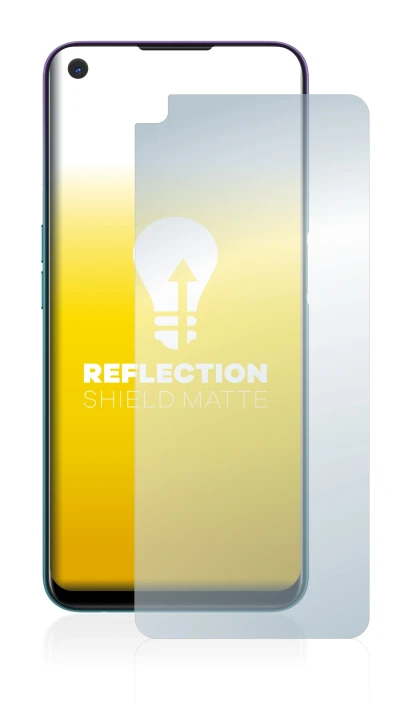 Image of the device Oppo A72 with a wide variety of screen protectors.