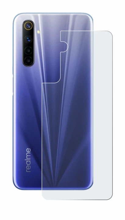 Image of the device realme 6 (Back) with a wide variety of screen protectors.
