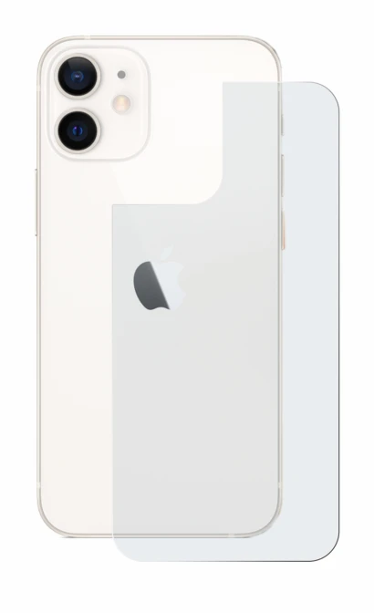 Image of the device Apple iPhone 12 mini (Back) with a wide variety of screen protectors.
