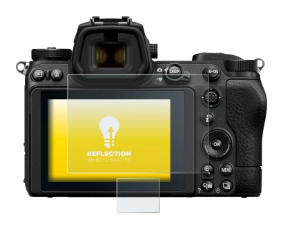 Image of the device Nikon Z 6 II with a wide variety of screen protectors.