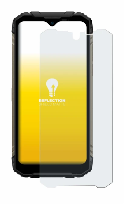 Image of the device Doogee S96 Pro with a wide variety of screen protectors.