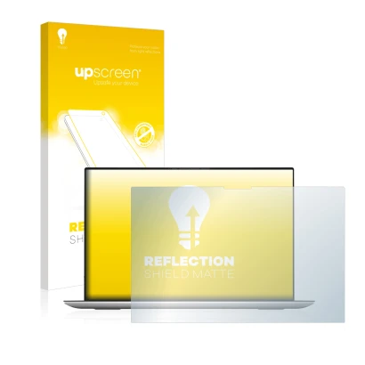 Front side of a product packaging with the brand logo upscreen. Next to it is the device Dell XPS 17 9700 touch shown with the