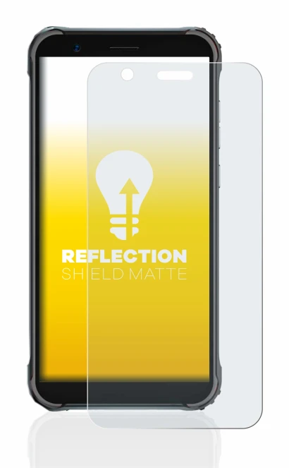 Image of the device Blackview BV4900 Pro with a wide variety of screen protectors.