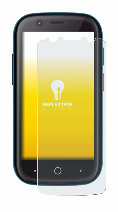 Image of the device Unihertz Jelly 2 with a wide variety of screen protectors.