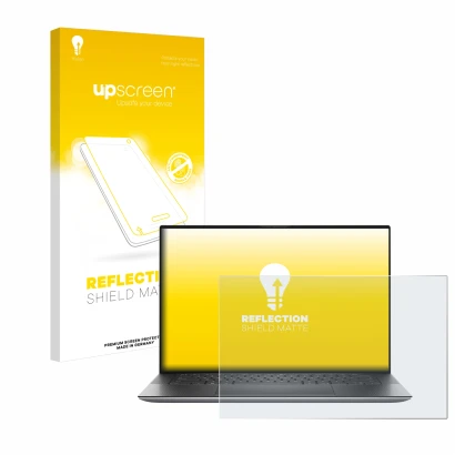Front side of a product packaging with the brand logo upscreen. Next to it is the device Dell Precision 15 5550 shown with the