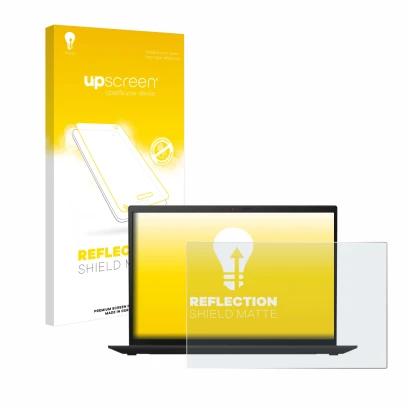 Front side of a product packaging with the brand logo upscreen. Next to it is the device Lenovo ThinkPad X1 Carbon (9th Gen.) 