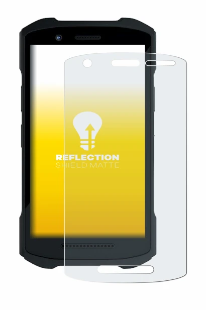 Image of the device Zebra TC26 with a wide variety of screen protectors.