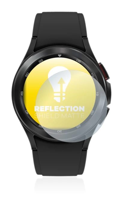 Image of the device Samsung Galaxy Watch 4 Classic (42mm) with a wide variety of screen protectors.