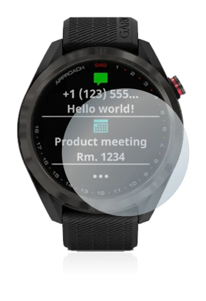 Image of the device Garmin Approach S42 with a wide variety of screen protectors.