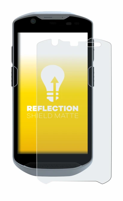 Image of the device Zebra TC52x with a wide variety of screen protectors.