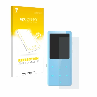 Front side of a product packaging with the brand logo upscreen. Next to it is the device AGPtek A19X shown with the correspond
