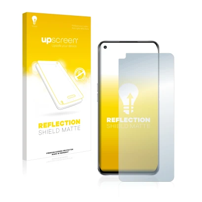 Front side of a product packaging with the brand logo upscreen. Next to it is the device Oppo A54 5G shown with the correspond