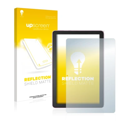 Front side of a product packaging with the brand logo upscreen. Next to it is the device Amazon Fire HD 10 Plus 2021 (11th Gen