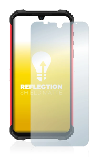 Image of the device Ulefone Armor 8 Pro with a wide variety of screen protectors.