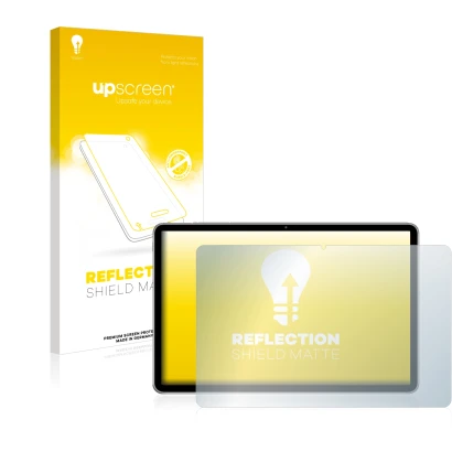 Front side of a product packaging with the brand logo upscreen. Next to it is the device Huawei MatePad 11 (2021) shown with t