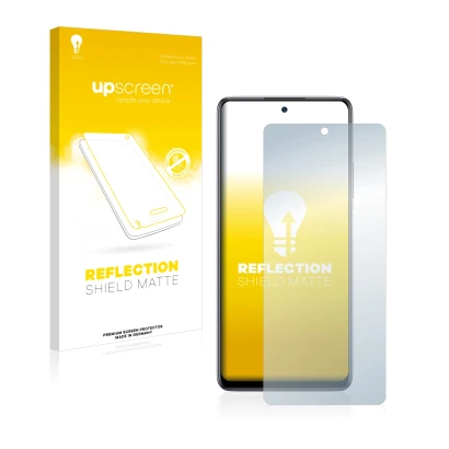 Front side of a product packaging with the brand logo upscreen. Next to it is the device Infinix Note 10 Pro shown with the co